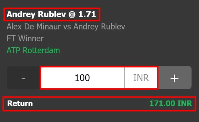 วิธีพนันในเทนนิสออนไลน์ด้วยเดิมพันที่อธิบายด้วยผลลัพธ์